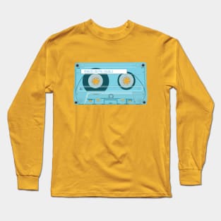 Cassette Tape (Middle Blue Colorway) Analog / Music Long Sleeve T-Shirt